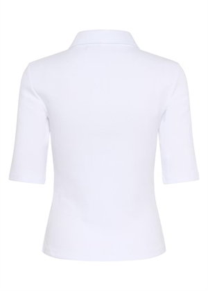 Drew polo bluse Bright White Gestuz 